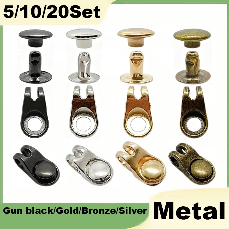 Rivet Setter Tool - Conjunto de 5/10/20 ganchos para cadarços
