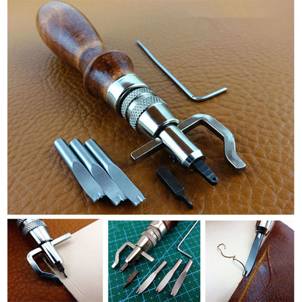 Kit de 7 ferramentas para trab - Groover Stitching Tool avaliação e preço