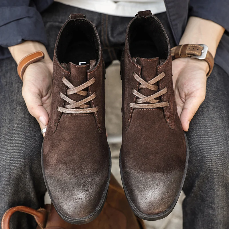 Nova camurça de vaca botas de  - Leatherwork Designs avaliação e preço