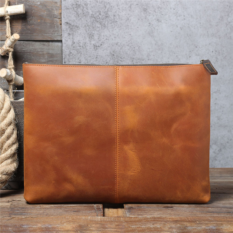 Bolsa de mão masculina de cour - Leatherwork Designs avaliação e preço
