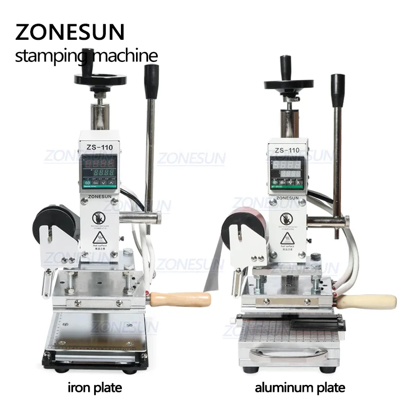Zonesun zs110 folha quente car - Leatherwork Hand Press avaliação e preço