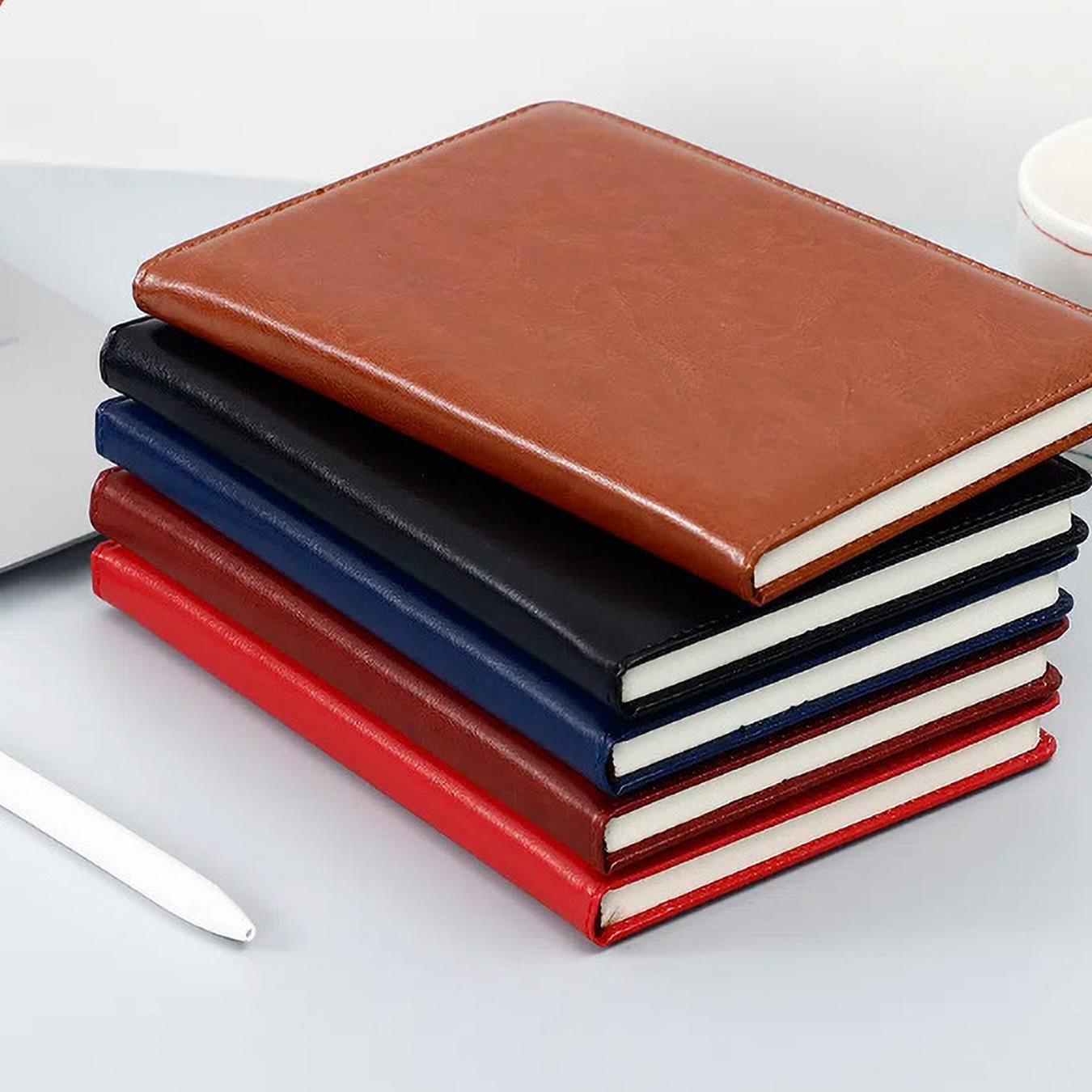 Caderno de Couro PU Colorido c - Leather Work Diary Covers avaliação e preço